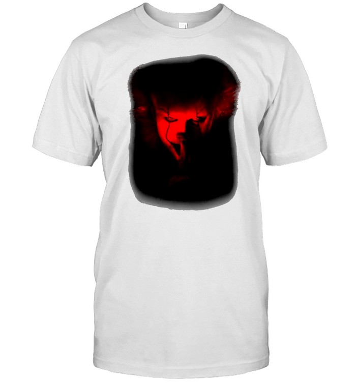It Movie Pennywise Shh Red Hue Portrait T-shirt