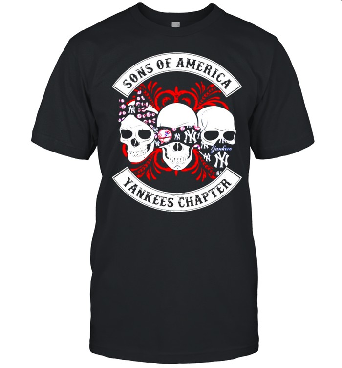 Skulls sons of America Yankees chapter shirt