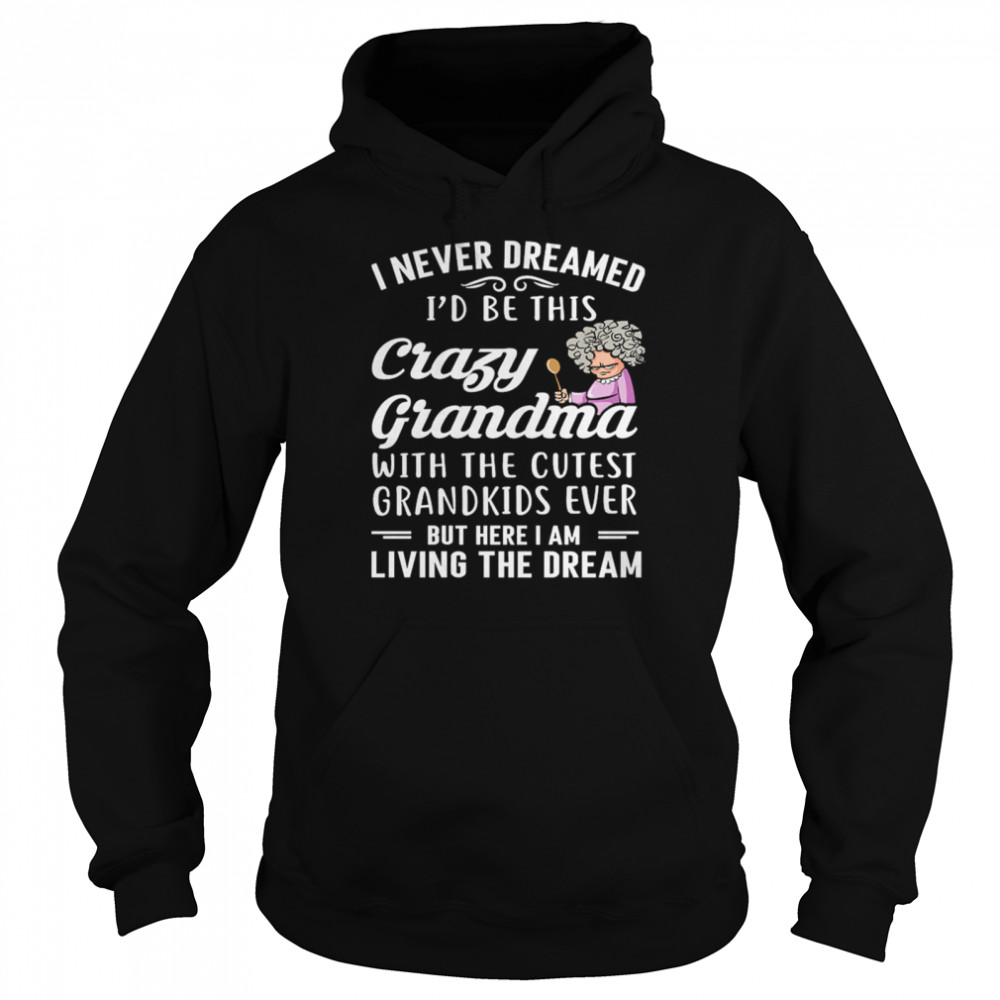 I Never Dreamed Id Be This Crazy Grandma With The Cutest Grandkids Ever shirt Unisex Hoodie