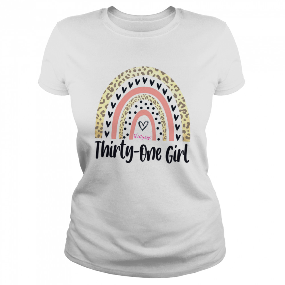 Thirty One Girl Rainbow shirt Classic Women's T-shirt