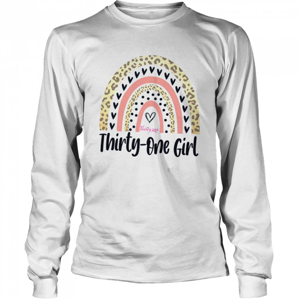 Thirty One Girl Rainbow shirt Long Sleeved T-shirt