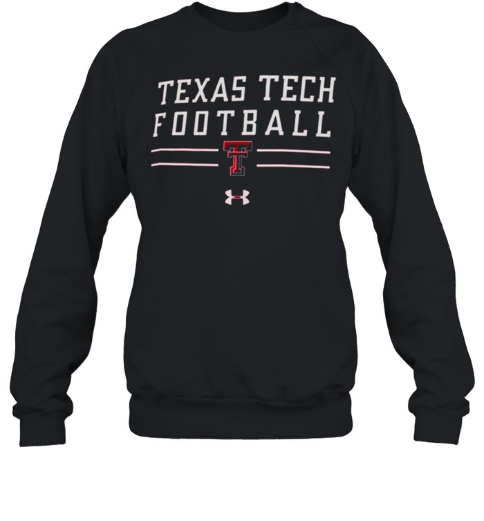 Men’s Under Armour Red Texas Tech Red Raiders Football Wordmark Tech 2.0 Performance T- Unisex Sweatshirt