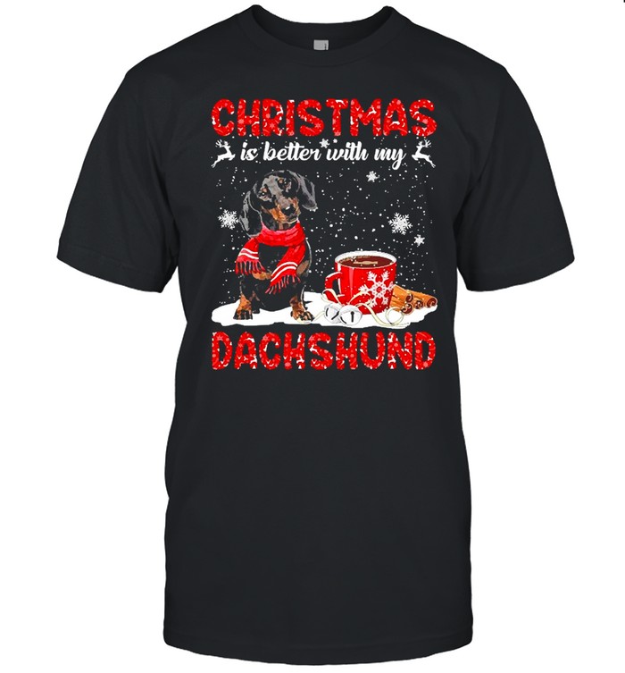 Christmas Is Better With My Black Dachshund Dog Sweater Shirt