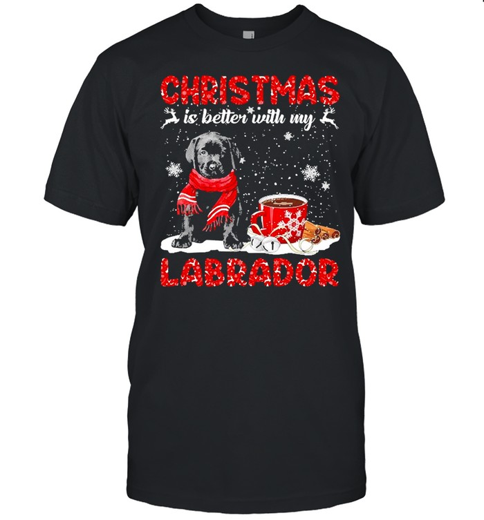 Christmas Is Better With My Black Labrador Pup Dog Sweater Shirt