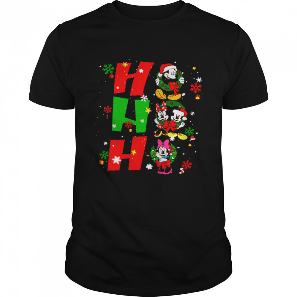 Ho Ho Ho Mickey Mouse Christmas Shirt