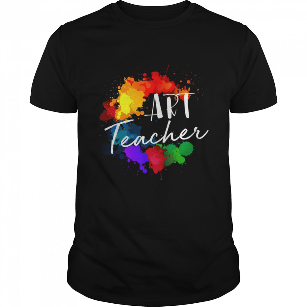 Paint Art Teacher Christmas T Shirt