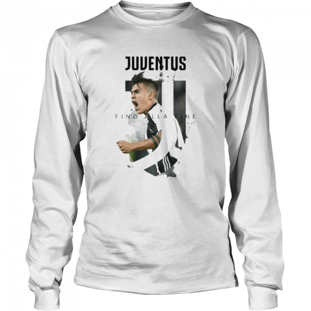 Watercolor Juventus Symbol Paulo Dybala shirt Long Sleeved T-shirt