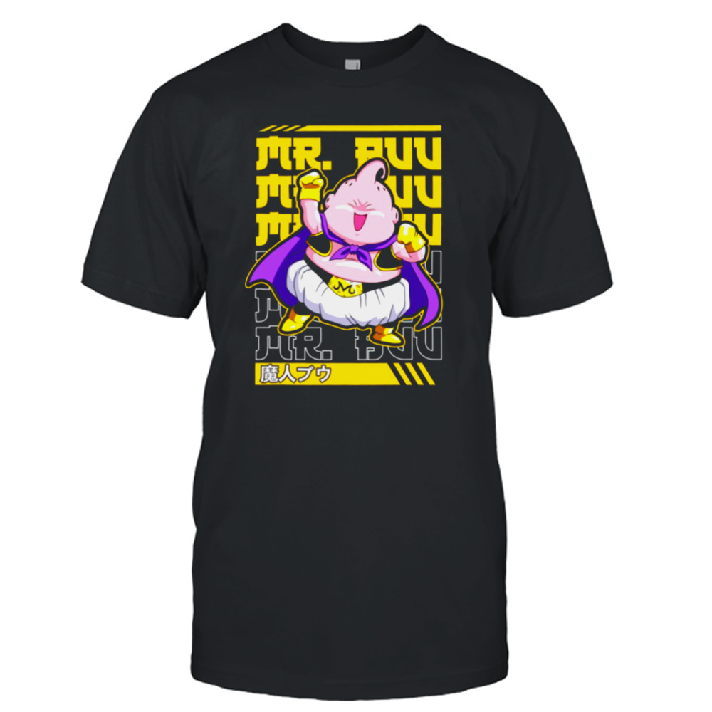 Mr. Buu Fan Art Dragon Ball Dbz Character Funny Cute Majin Buu shirt