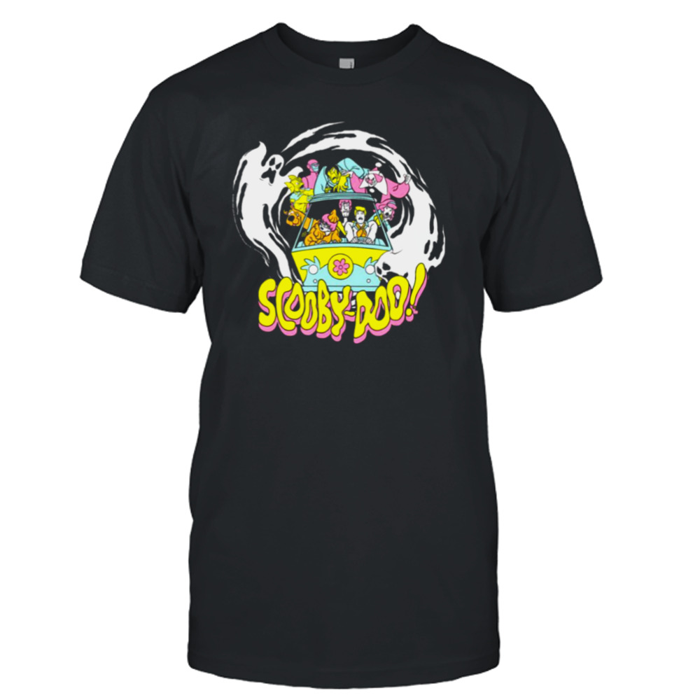 Mystery Machine Scary Ghosts Front View Scooby Doo shirt