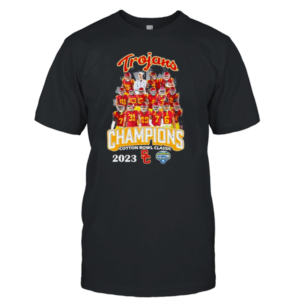 USC Trojans 2023 Cotton Bowl Classic champions shirt