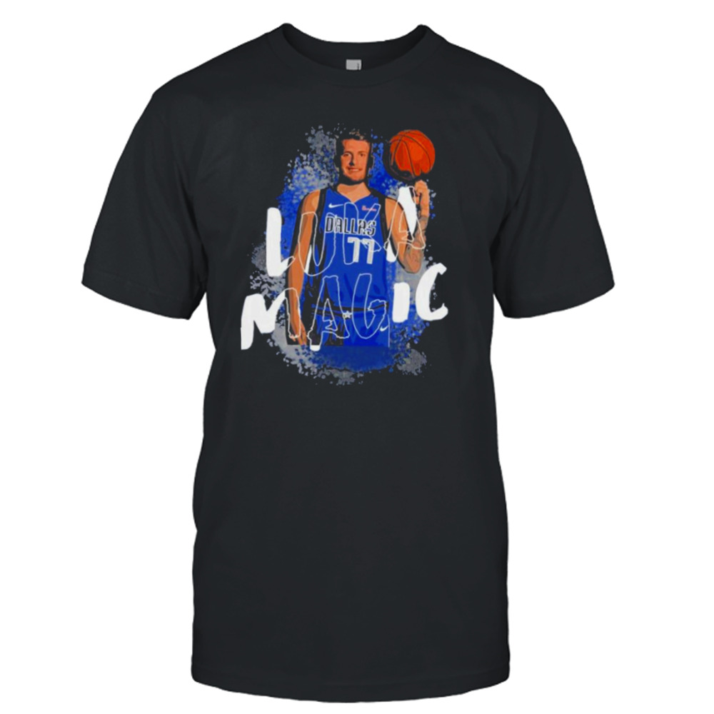 Watercolored Luka Doncic Basketball Shirt