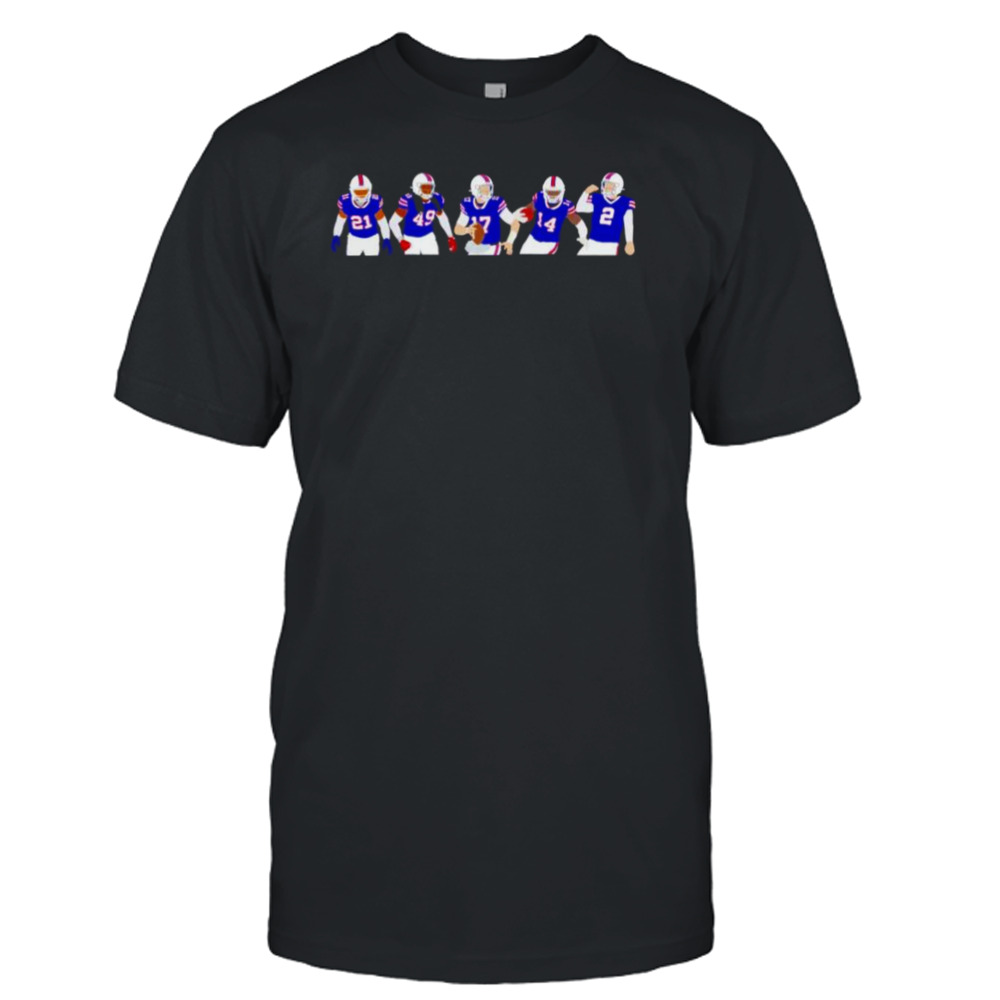 buffalo Bills 5 players shirt