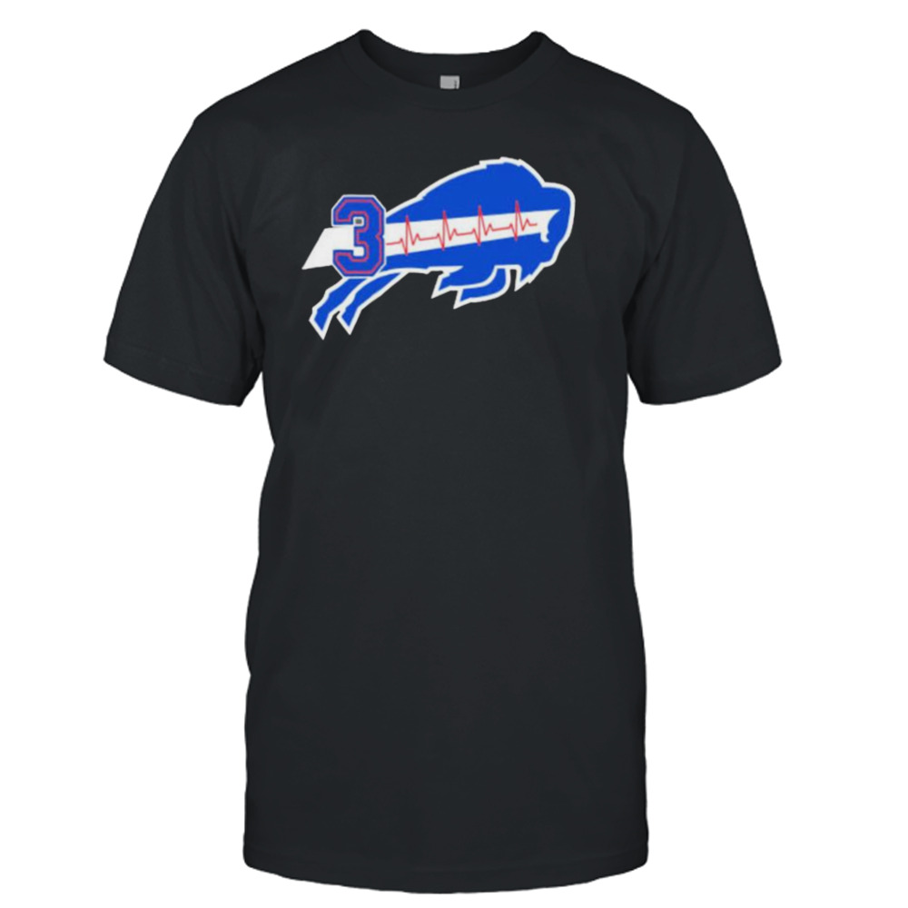 damar Hamlin Buffalo Bills logo heartbeats shirt