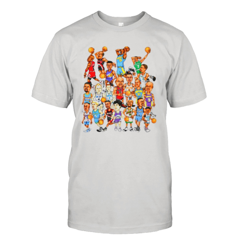 Basketball Guards Caricature Vintage Classic 90s Shirt