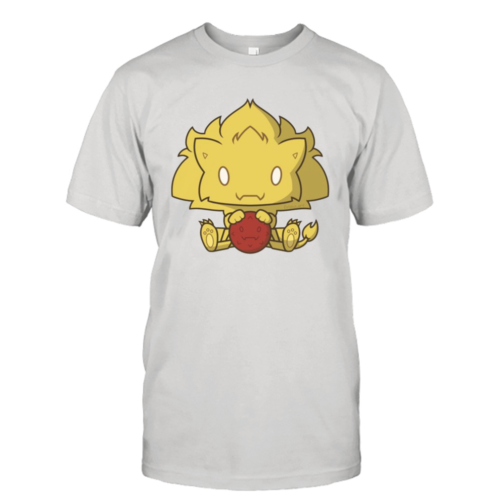 Yellow Lion Skylander Smol Chibi Bean shirt