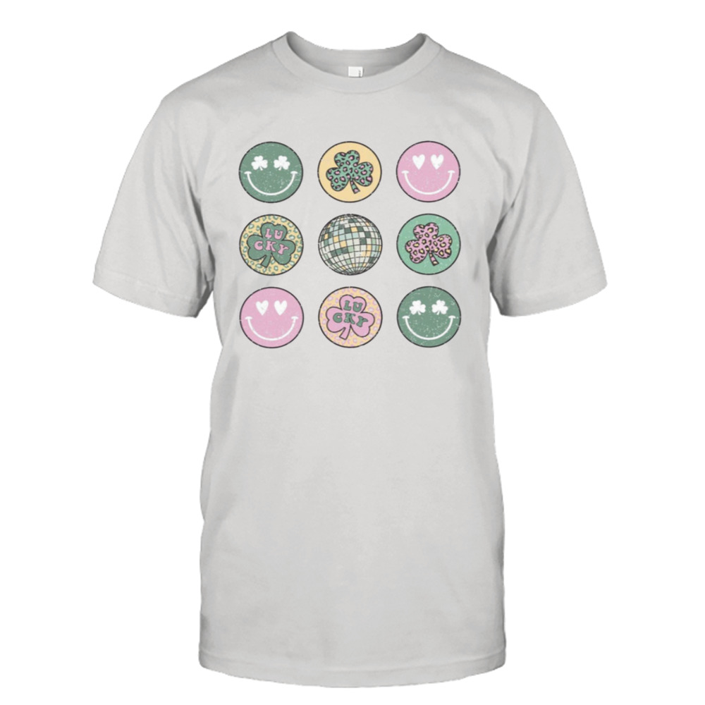 Smiley Clovers St Patricks Day Shirt