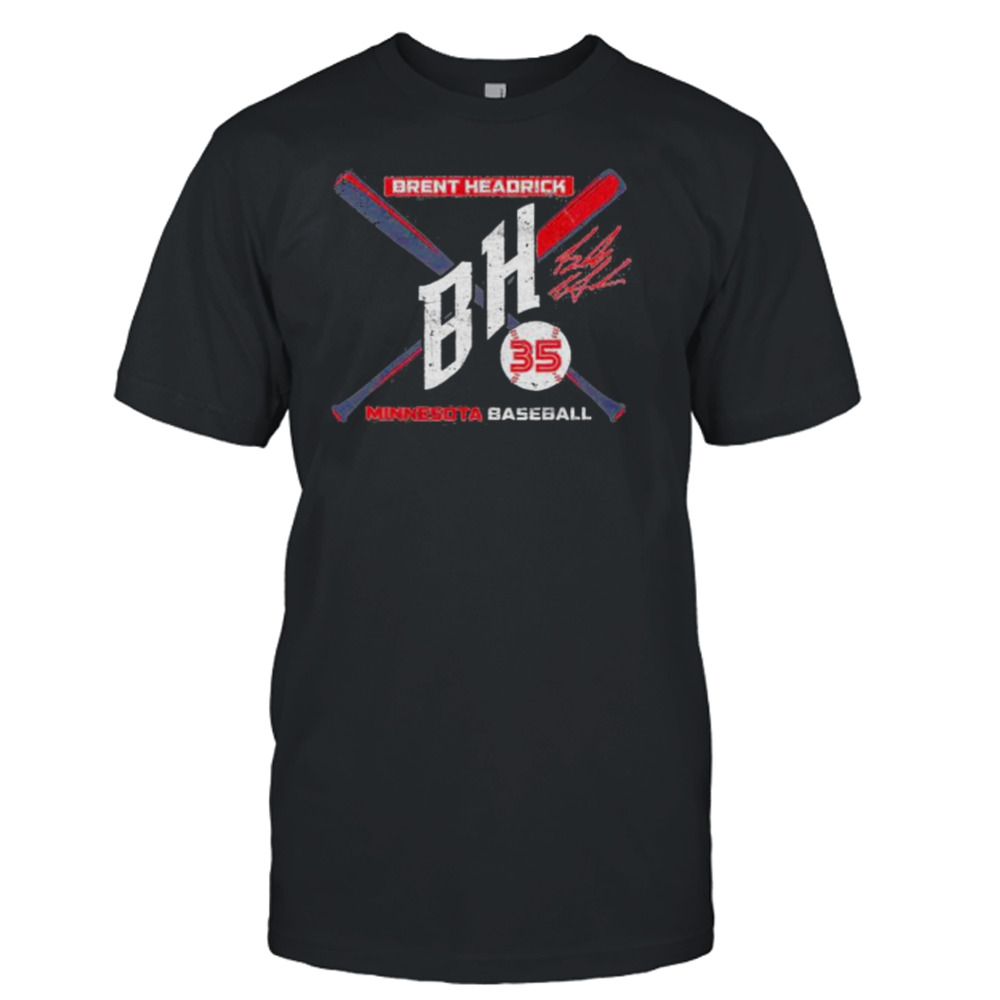 Brent Headrick BH 35 Minnesota baseball initials shirt