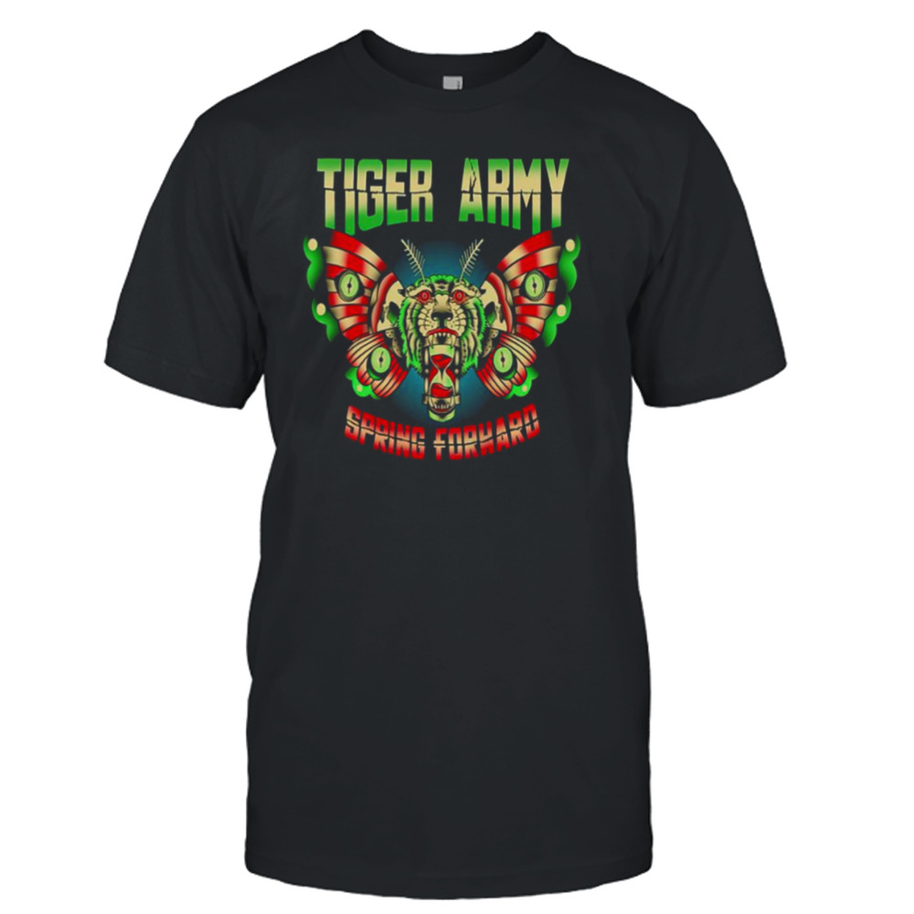 Butterfly Tiger American Psychobilly Band Tiger Army shirt