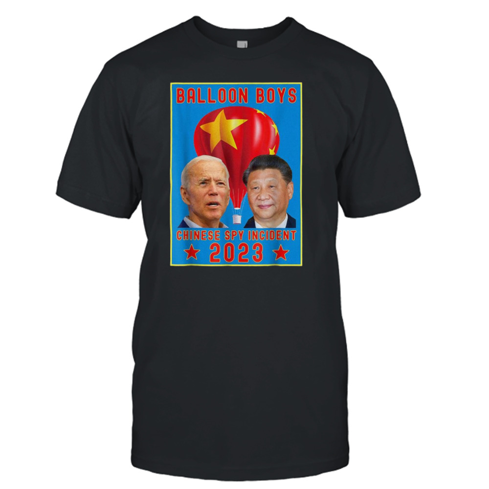 Chinese Surveillance Balloon Boys Joe Biden vs Xi Jinping Shirt