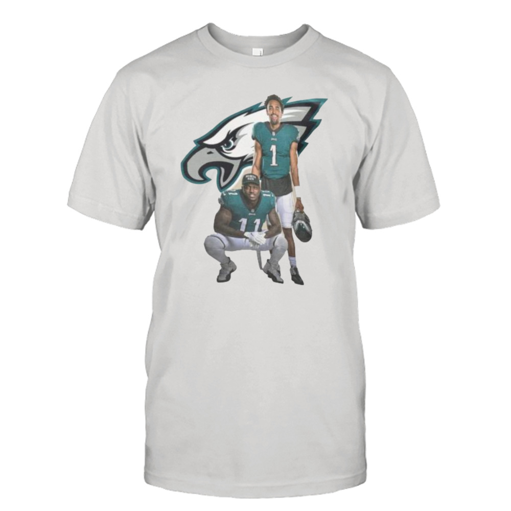 Jalen Hurts And A J Brown Philadelphia Eagles Champions 2023 shirt