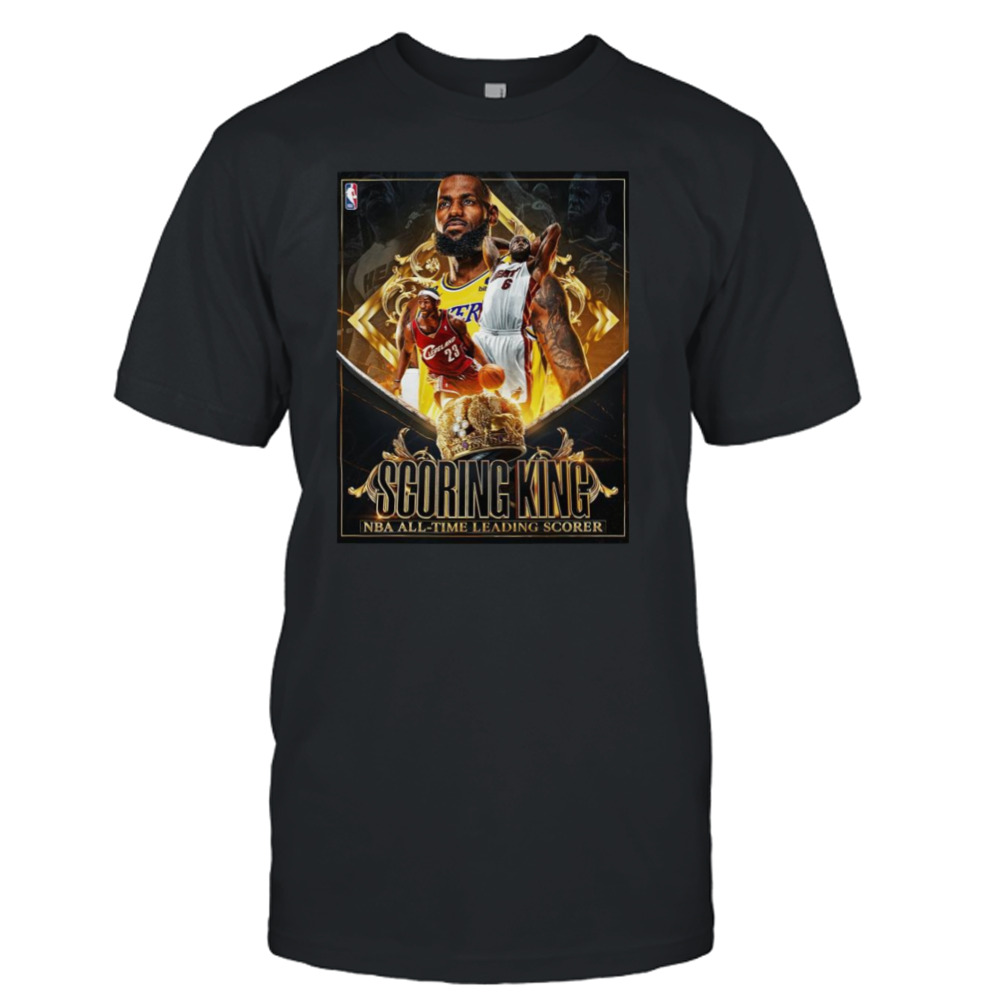 Lebron James Scoring King NBA All-Time Leading Scorer Shirt