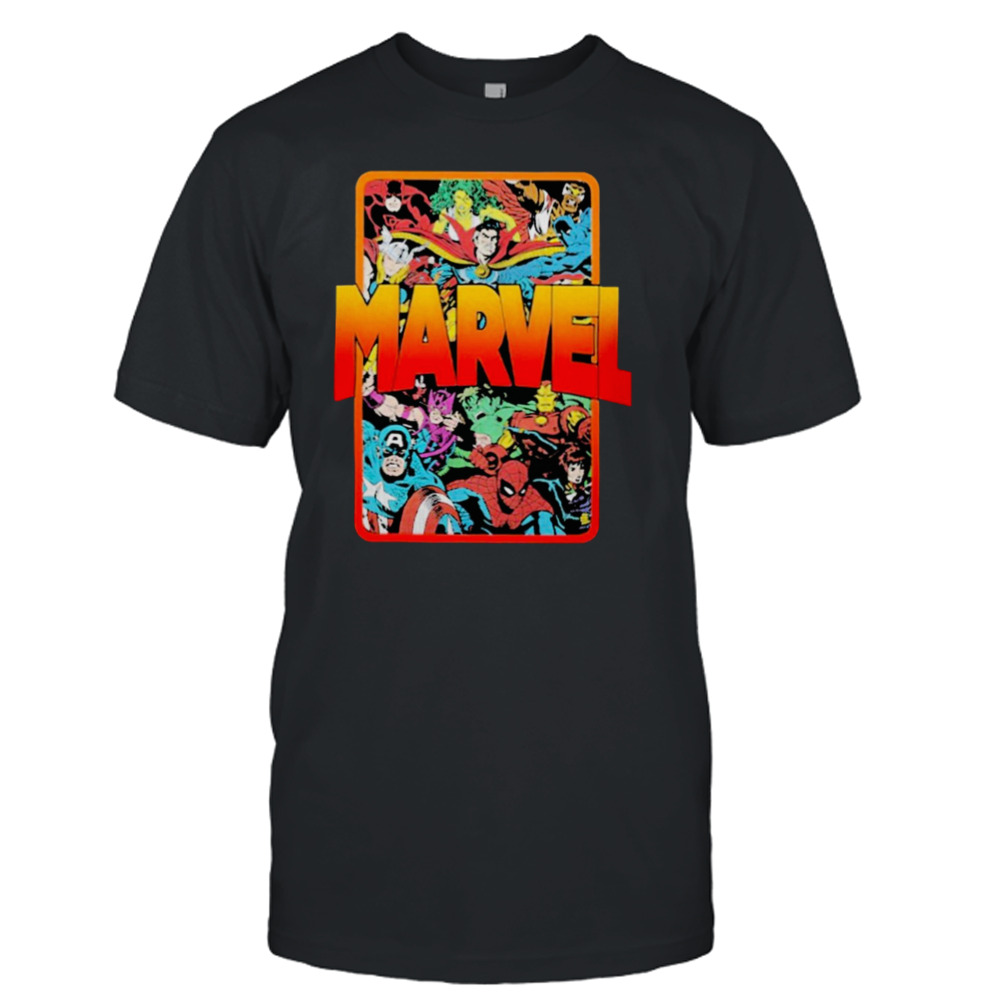 Mario judah wearing Marvel comics old school characters T-shirt