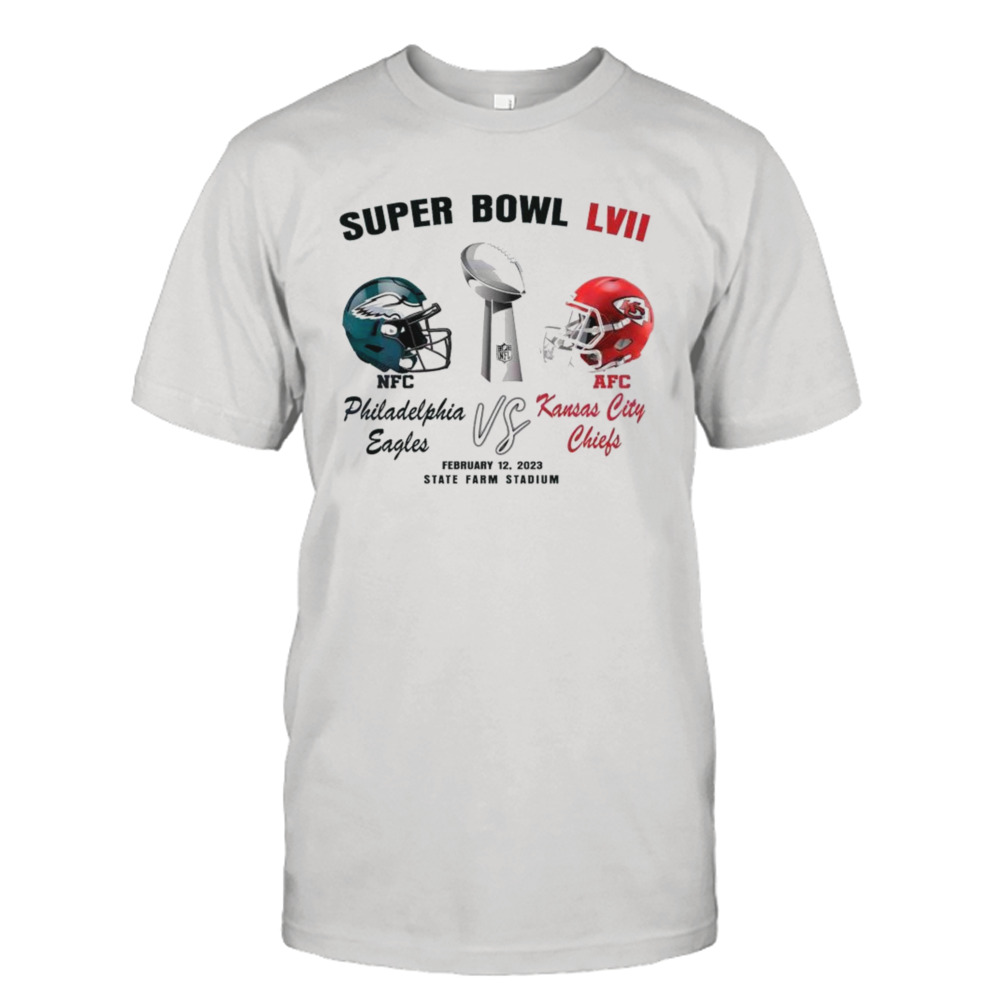 Philadelphia Eagles Vs Kansas City Chiefs Super Bowl Lvii 2023 Shirt