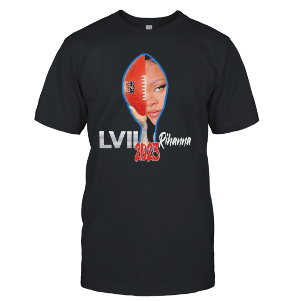 Rihanna Super Bowl 2023 Halftime Show face shirt