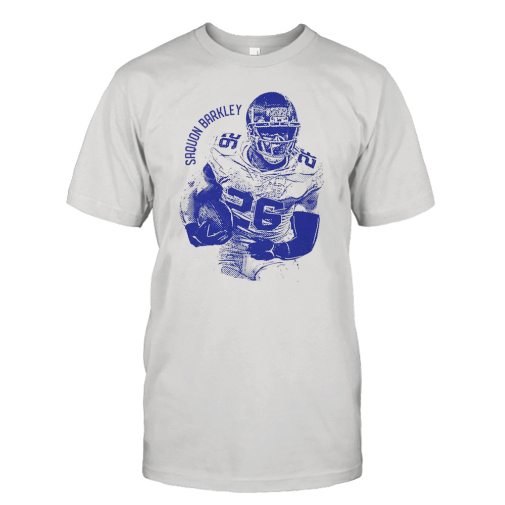 Saquon Barkley New York Vintage Mono Football Shirt