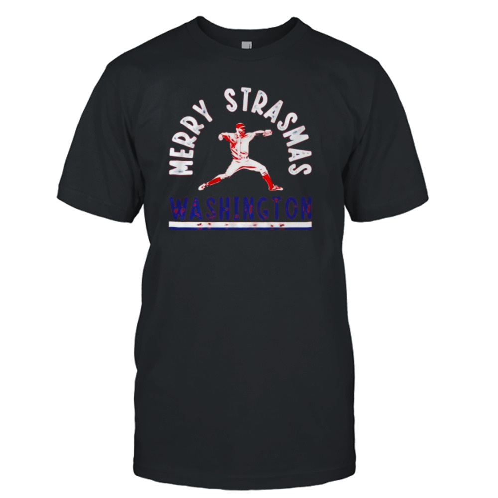 Stephen Strasburg Washington player Merry Strasmas shirt