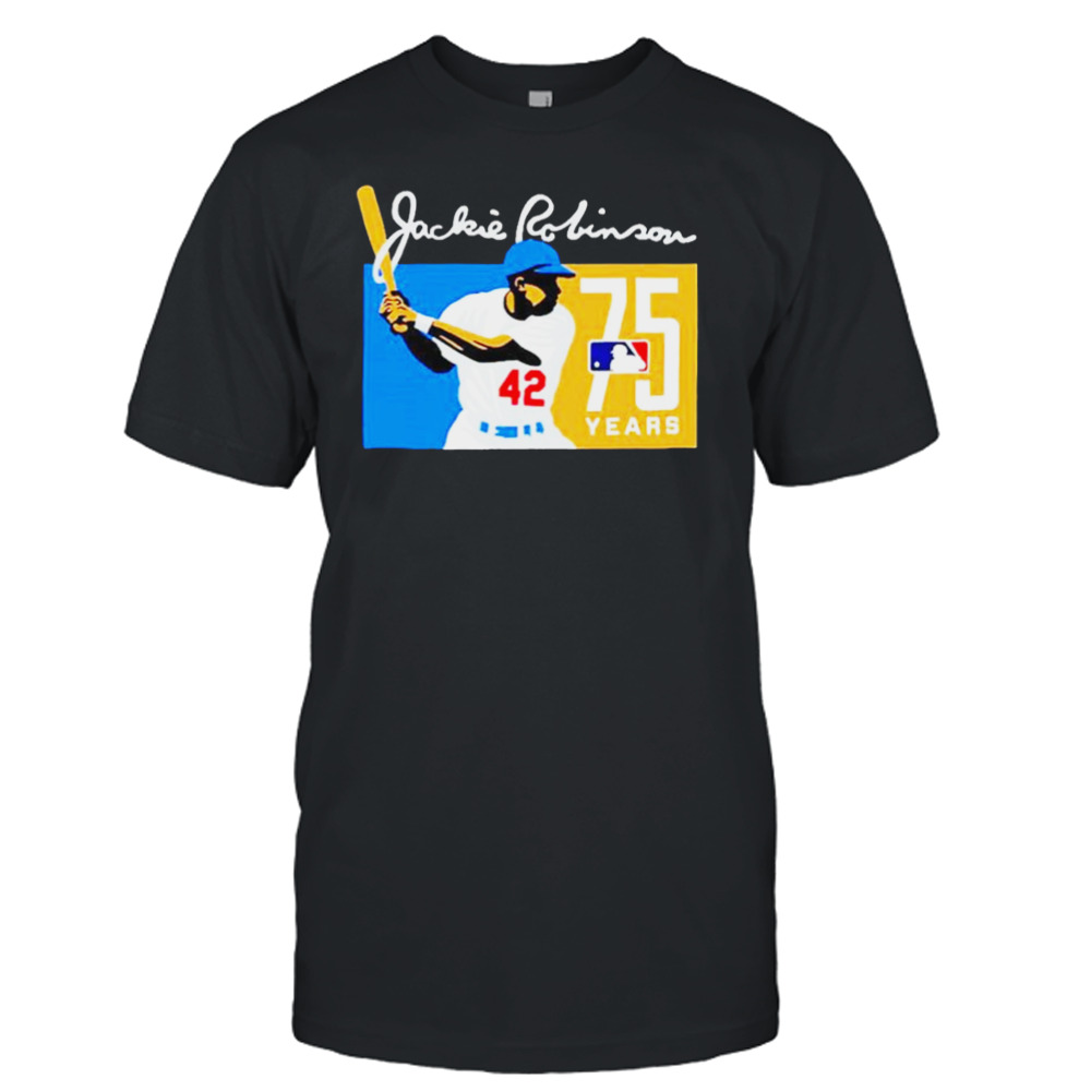 jackie Robinson Los Angeles baseball 75 years shirt