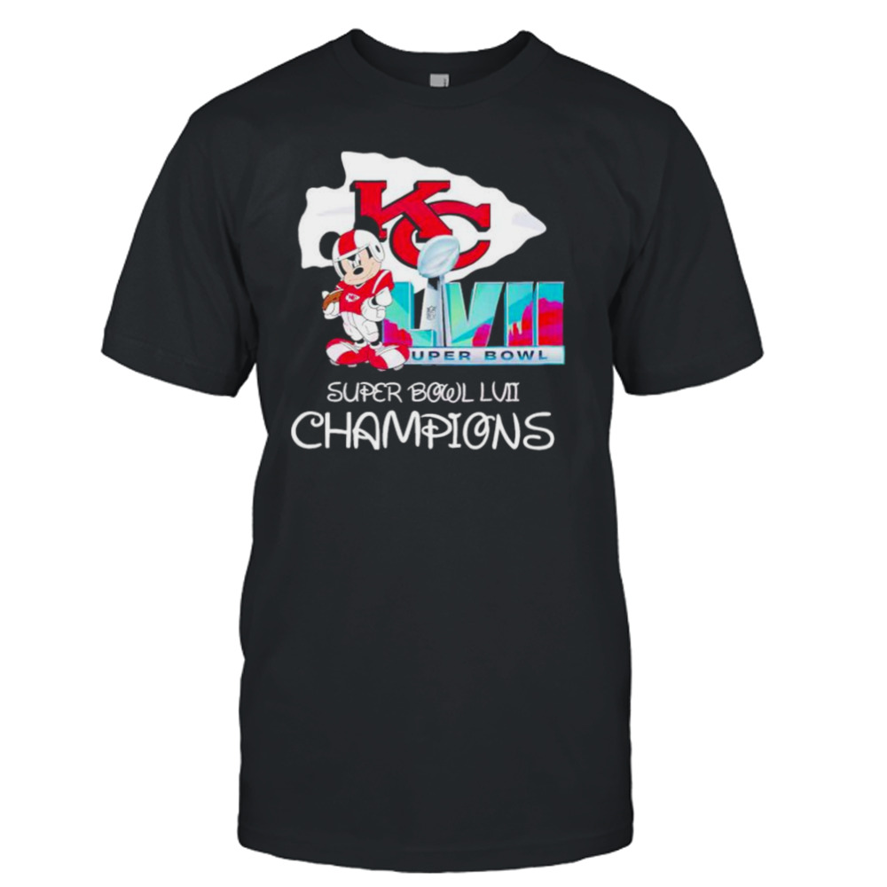 Mickey Kansas City Chiefs Super Bowl LVII champions shirt