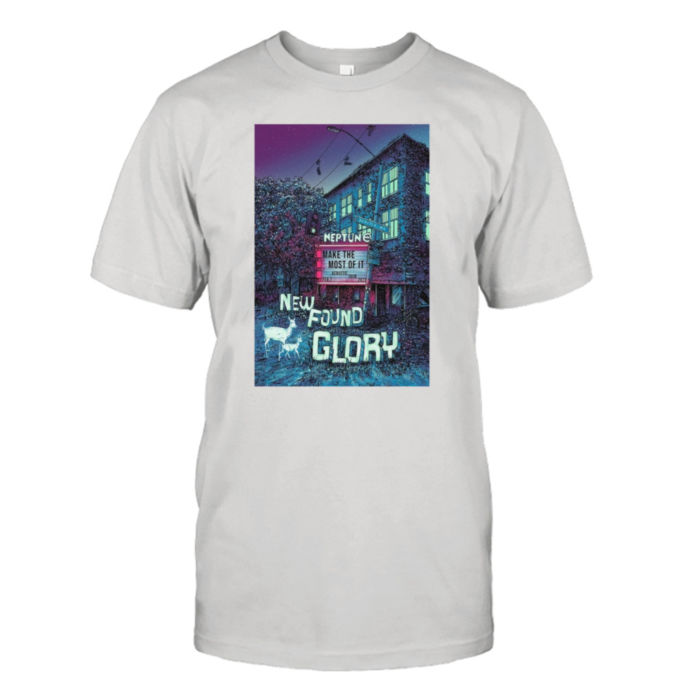 New Found Glory Seattle 2023 February 7th Acoustic Tour Neptune Theater WA Limited Of 100 Poster shirt