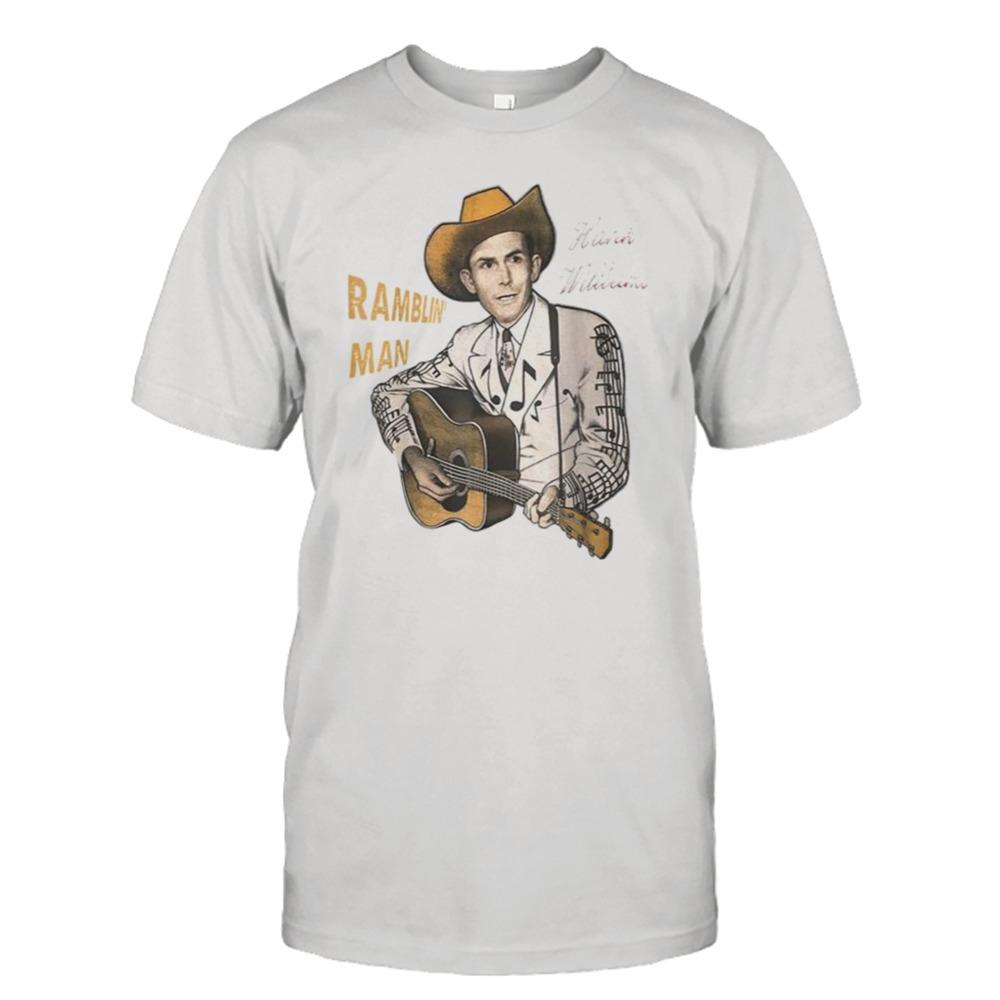 Retro Hand Art Williams Country Music Play Guitar shirt