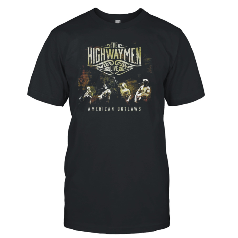 Retro Johnny Cash Art The Highwaymen shirt