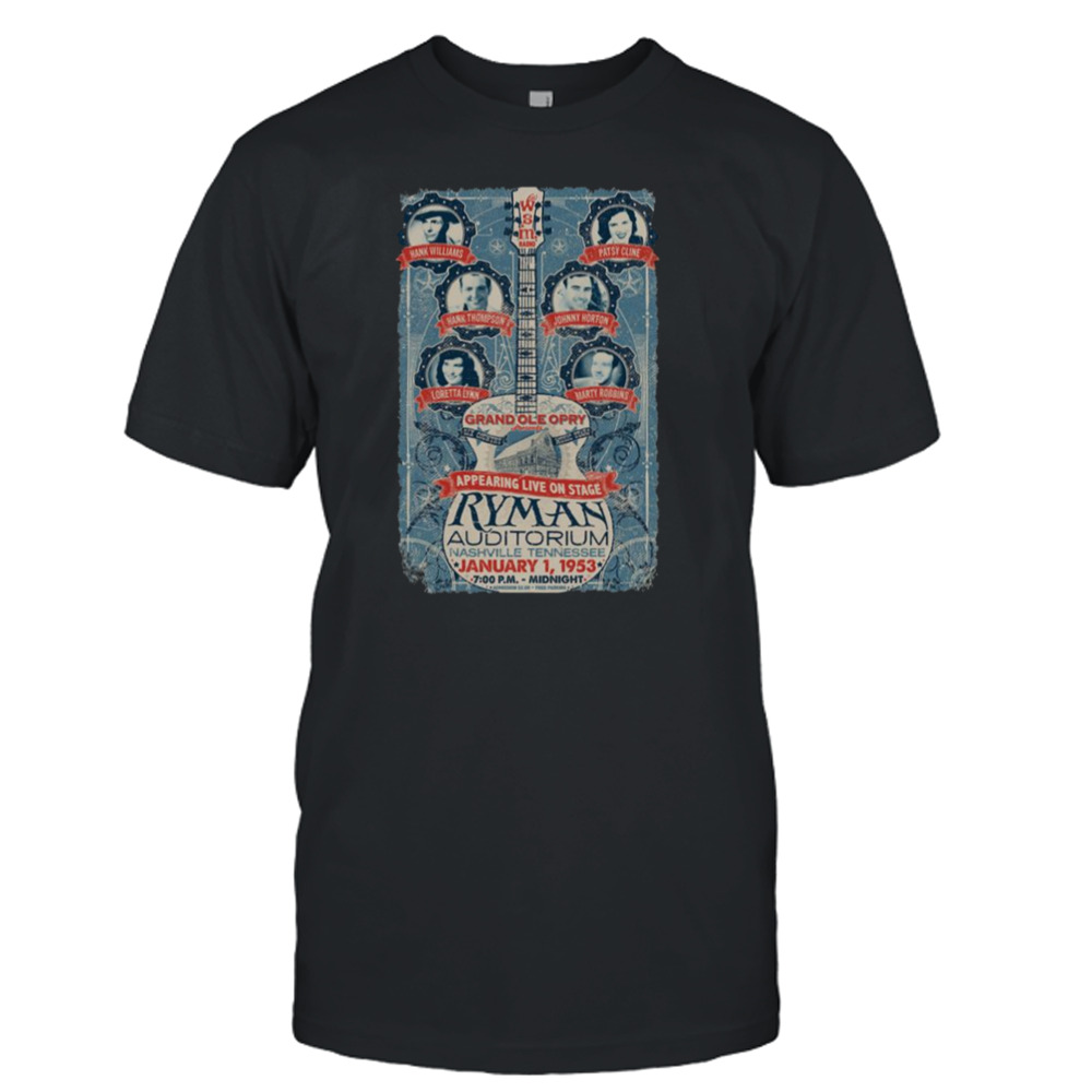 Ryman Auditorium Hank Williams shirt