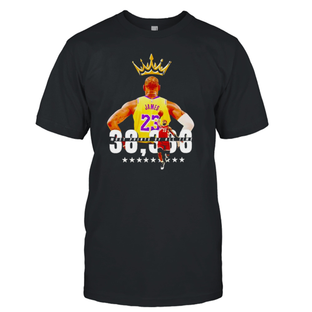 The King LeBron James points shirt