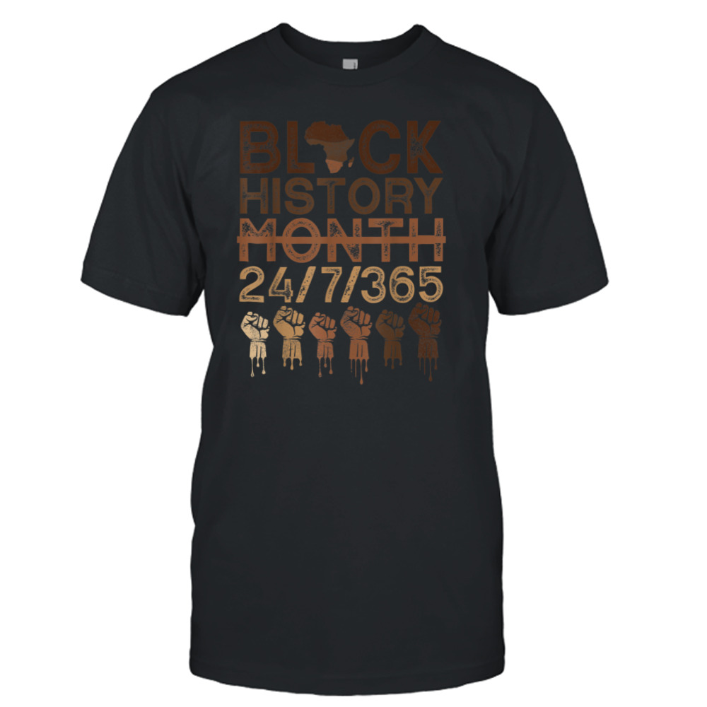 Black History Month 2023 Black History 365 Melanin Pride T-Shirt