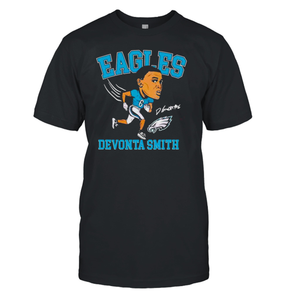 Devonta Smith Emoji Big Head Signature Philadelphia Eagle Shirt