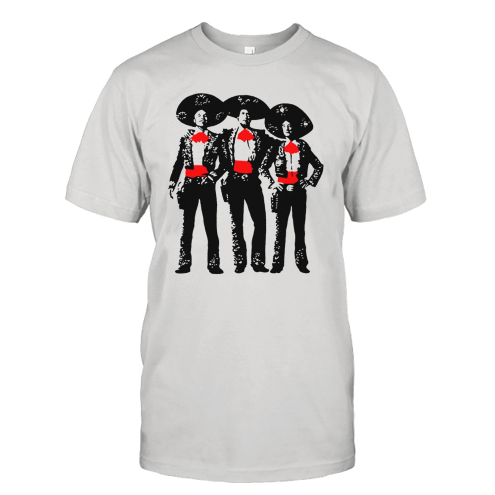 Pop Art On Red Three Amigos shirt