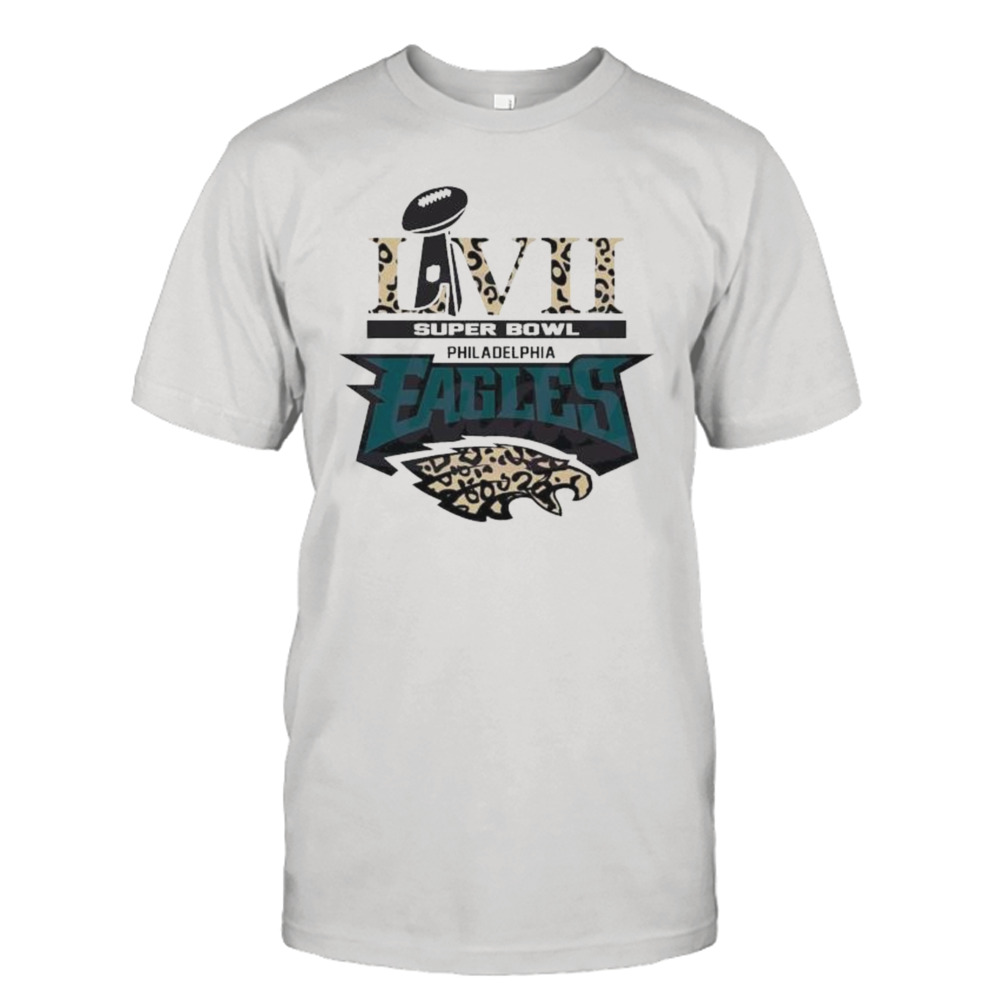 Super Bowl LVII Philadelphia Eagles Logo Leopard Shirt