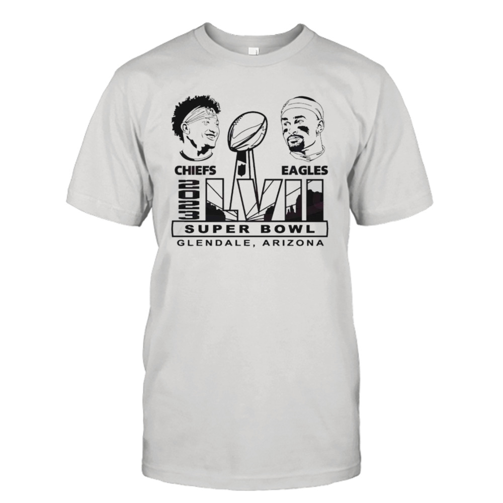 Super Bowl Lvii 2023 Patrick Mohames Vs Jalen Hurt Shirt