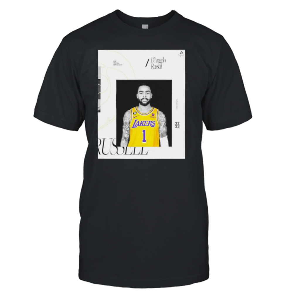 d’angelo Russell Los Angeles Lakers 22 23 shirt