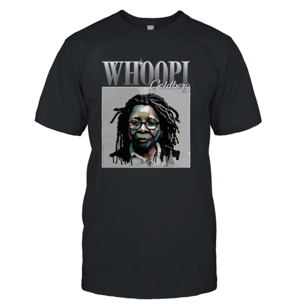 Collage Design Portrait Whoopi Goldberg shirt