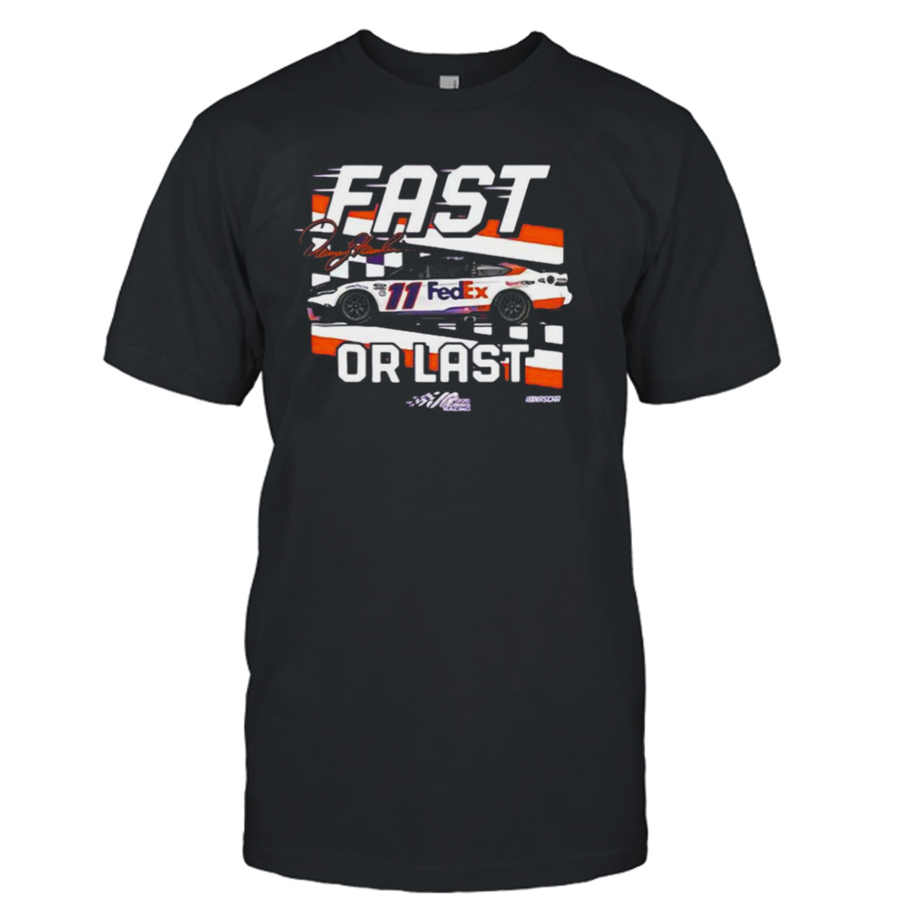 Denny Hamlin Checkered Flag Youth Fast Or Last Shirt