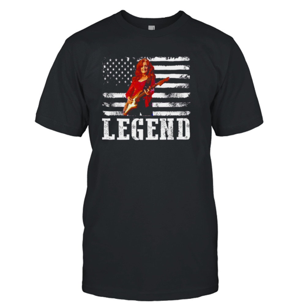 Distressed American Flag Legend Bonnie Raitt shirt