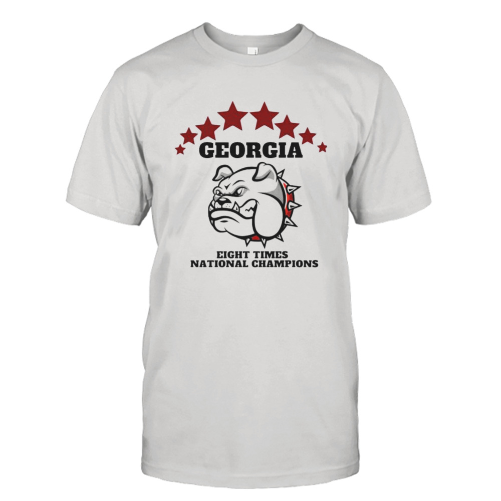 georgia Bulldogs eight times national champions shirt