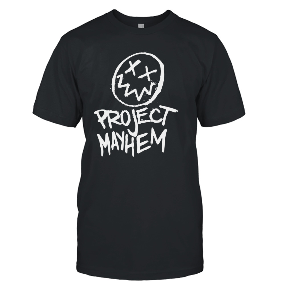 Project Mayhem White Fight Club Tyler Durden shirt