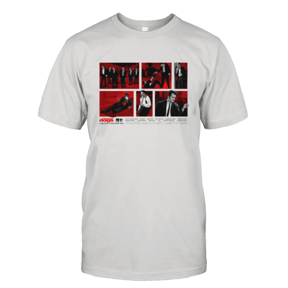 Red Collage Art Reservoir Dogs Movie shirt