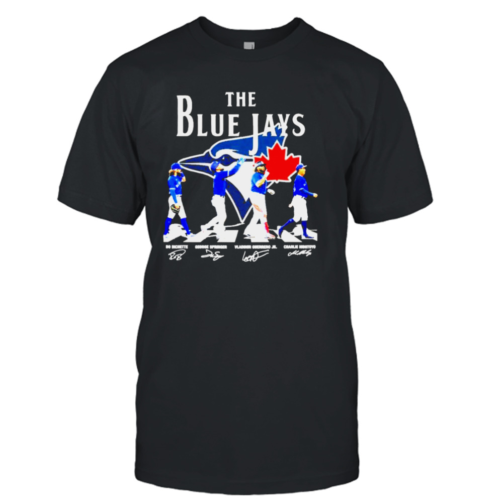 The Blue Jays Bo Bichette Springer Guerrero Jr Montoyo signatures shirt